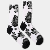 Mikitiez Erdday Natur Selflove Rose Blume Socken (Rechts)