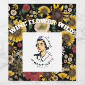 Mikitiez Erdday Natur Selflove Rose Blume Weinetikett (Einzelnes Label)