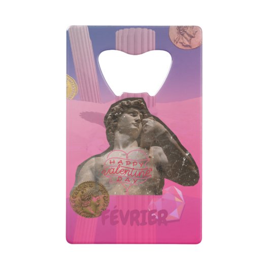 Mikitiez february valentine Ehepaar Franz Geldbeutel Flaschenöffner (Vorderseite)