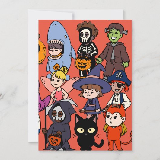 Mikitiez Feenhai Wizard grimreaper frankenstei Einladung (Rückseite)