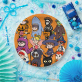 Mikitiez Feenhai Wizard grimreaper frankenstei Pappteller (Party)