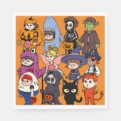 Mikitiez Feenhai Wizard grimreaper frankenstei Serviette (Vorderseite)