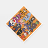 Mikitiez Feenhai Wizard grimreaper frankenstei Serviette (Ecke)