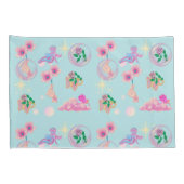 Mikitiez Feenwinkel Blaue Himmelskandy Mohn Liebe Kissenbezug (Rückseite-Rechts)