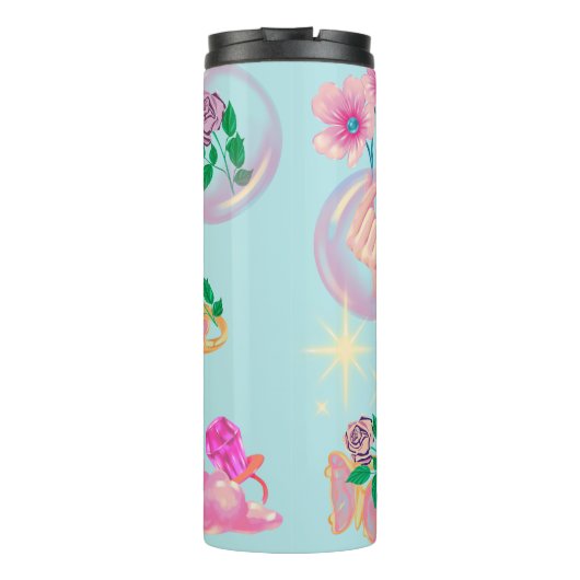 Mikitiez Feenwinkel Blaue Himmelskandy Mohn Liebe Thermosbecher (Rückseite)