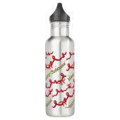 Mikitiez gothmas ribbon redwhite candycane x'mas edelstahlflasche (Links)