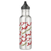Mikitiez gothmas ribbon redwhite candycane x'mas edelstahlflasche (Rechts)