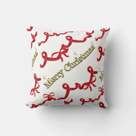 Mikitiez gothmas ribbon redwhite candycane x'mas kissen