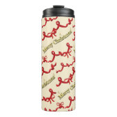 Mikitiez gothmas ribbon redwhite candycane x'mas thermosbecher (Vorderseite)