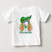 Mikitiez grünes Glück Saint Patrick's Day Irishbie Baby T-shirt (Vorderseite)