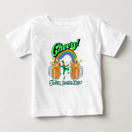 Mikitiez grünes Glück Saint Patrick's Day Irishbie Baby T-shirt