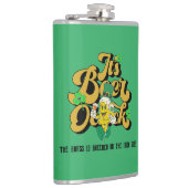 Mikitiez grünes Glück Saint Patrick's Day Irishbie Flachmann (Rechts)