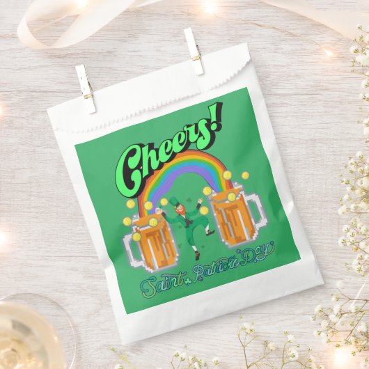 Mikitiez grünes Glück Saint Patrick's Day Irishbie Geschenktütchen (Ausgeschnitten)