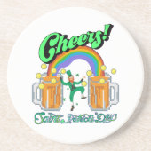 Mikitiez grünes Glück Saint Patrick's Day Irishbie Getränkeuntersetzer (Vorne)