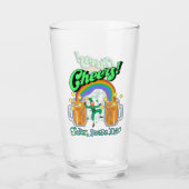 Mikitiez grünes Glück Saint Patrick's Day Irishbie Glas (Rückseite)