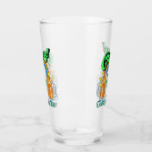Mikitiez grünes Glück Saint Patrick's Day Irishbie Glas (Links)