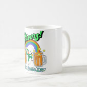 Mikitiez grünes Glück Saint Patrick's Day Irishbie Kaffeetasse (VorderseiteRechts)