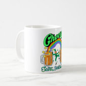 Mikitiez grünes Glück Saint Patrick's Day Irishbie Kaffeetasse (Vorderseite Links)