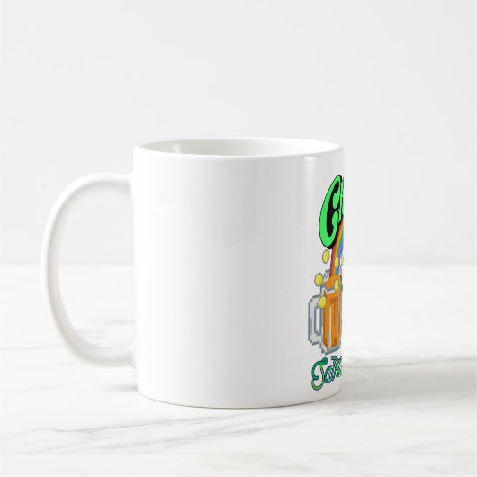 Mikitiez grünes Glück Saint Patrick's Day Irishbie Kaffeetasse (Links)