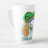 Mikitiez grünes Glück Saint Patrick's Day Irishbie Milchtasse (Linke Ecke)