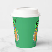 Mikitiez grünes Glück Saint Patrick's Day Irishbie Pappbecher (Links)