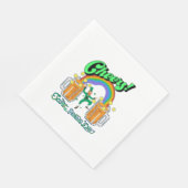 Mikitiez grünes Glück Saint Patrick's Day Irishbie Serviette (Ecke)