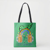 Mikitiez grünes Glück Saint Patrick's Day Irishbie Tasche (Vorderseite)