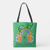 Mikitiez grünes Glück Saint Patrick's Day Irishbie Tasche (Rückseite)