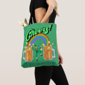 Mikitiez grünes Glück Saint Patrick's Day Irishbie Tasche (Von Nahem)