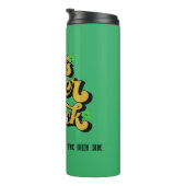 Mikitiez grünes Glück Saint Patrick's Day Irishbie Thermosbecher (Nach rechts gedreht)