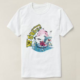 Mikitiez Hai Ozeanwelle Sommer Eishäckschen T-Shirt
