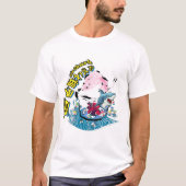 Mikitiez Hai Ozeanwelle Sommerhahn T-Shirt (Vorderseite)