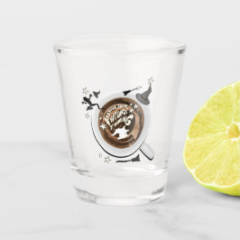 Mikitiez Halloween Espresso Hexe Kaffeesalon Schnapsglas