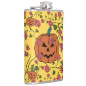 Mikitiez halloween Kürbis spookkoker Oktober rot Flachmann (Rechts)