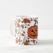Mikitiez halloween Kürbis spookkoker Oktober rot Kaffeetasse (Vorderseite Links)