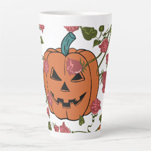 Mikitiez halloween Kürbis spookkoker Oktober rot Milchtasse