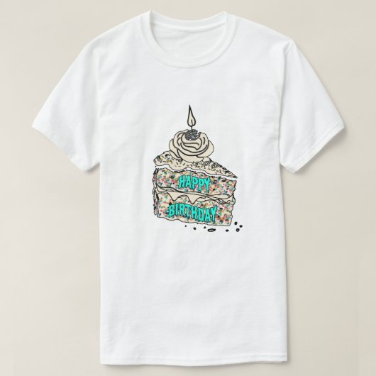 Mikitiez HappyBirthday cakeseason Sprinkle Ballon T-Shirt (Design vorne)