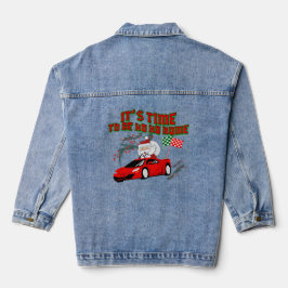 Mikitiez ho ho ho santaclaus sleigh Zuhause Jeansjacke