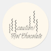 Mikitiez hotchocolate christmas mashmello warm runder aufkleber (Vorderseite)