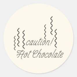 Mikitiez hotchocolate christmas mashmello warm runder aufkleber