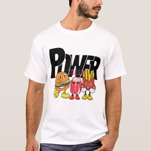 Mikitiez humberger frenchfries Power Paar T-Shirt (Vorderseite)
