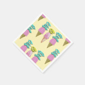 Mikitiez icecream Party favorisierte Sommer Serviette (Ecke)