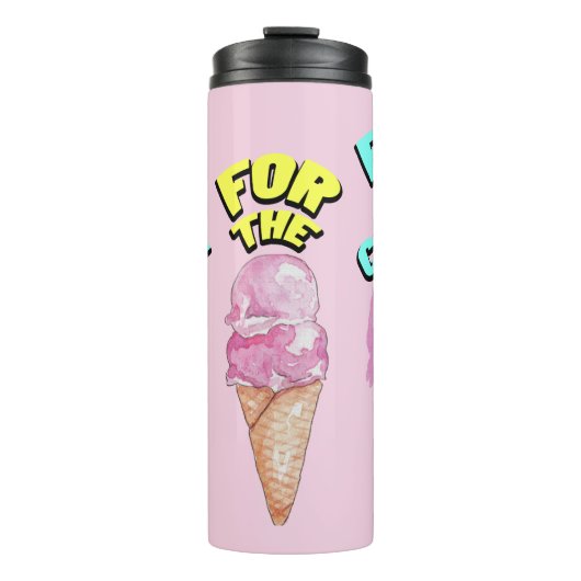 Mikitiez icecream Party favorisierte Sommer Thermosbecher (Vorderseite)