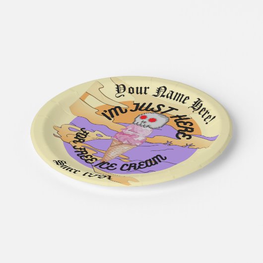 Mikitiez icecream Party favorurtie Specialty Tasse Pappteller (Schrägansicht)