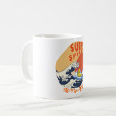 Mikitiez japanesewave Sommersurf animemanga Kaffeetasse (Vorderseite Links)