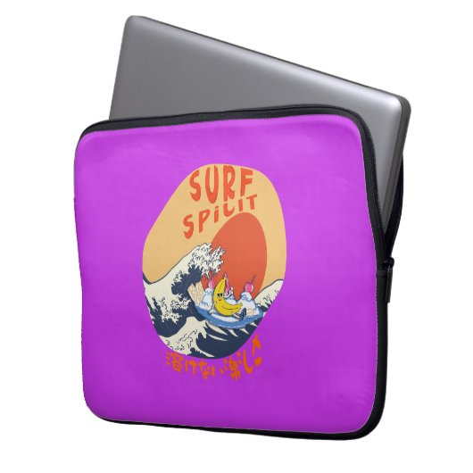 Mikitiez japanesewave Sommersurf animemanga Laptopschutzhülle (Vorderseite Links)