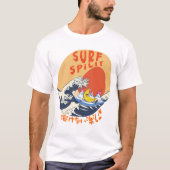Mikitiez japanesewave Sommersurf animemanga T-Shirt (Vorderseite)