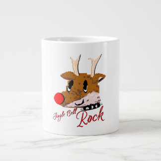 Mikitiez jinglebellrock punk gothmas reindeer Jumbo-Tasse
