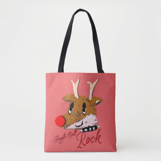 Mikitiez jinglebellrock punk gothmas reindeer tasche (Vorderseite)