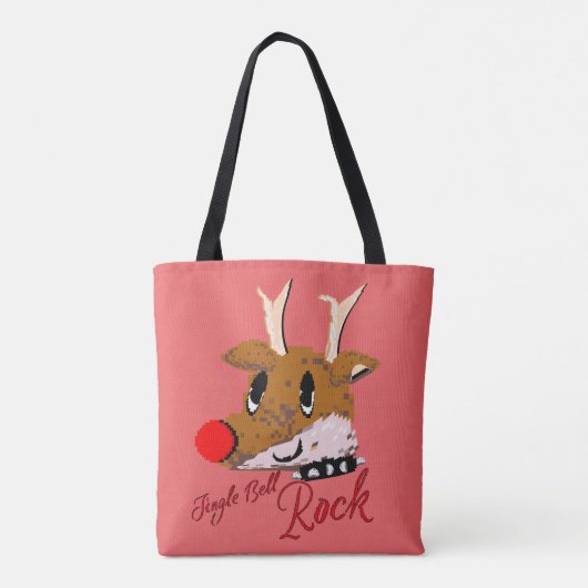 Mikitiez jinglebellrock punk gothmas reindeer tasche (Rückseite)